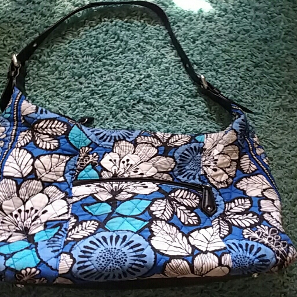 Vera Bradley Blue Bayou roomy handbag